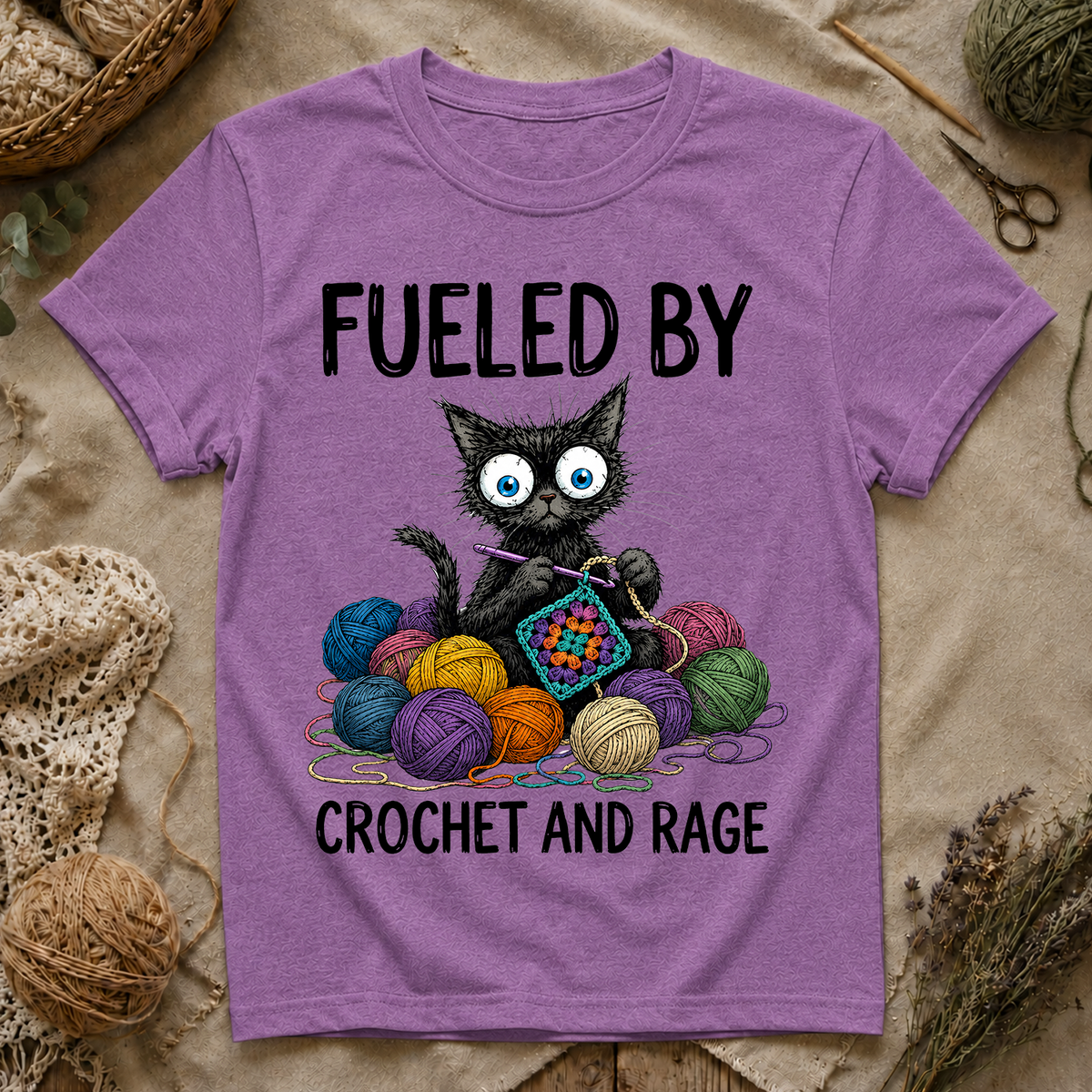 Fueled by Crochet and Rage T-Shirt