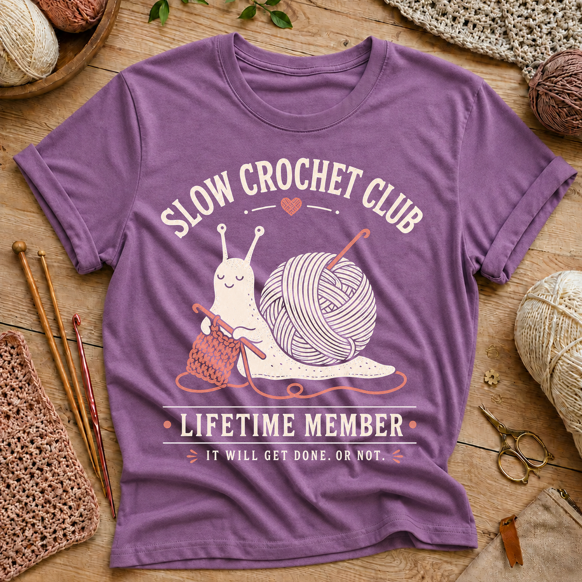 Slow Crochet Club T‑Shirt