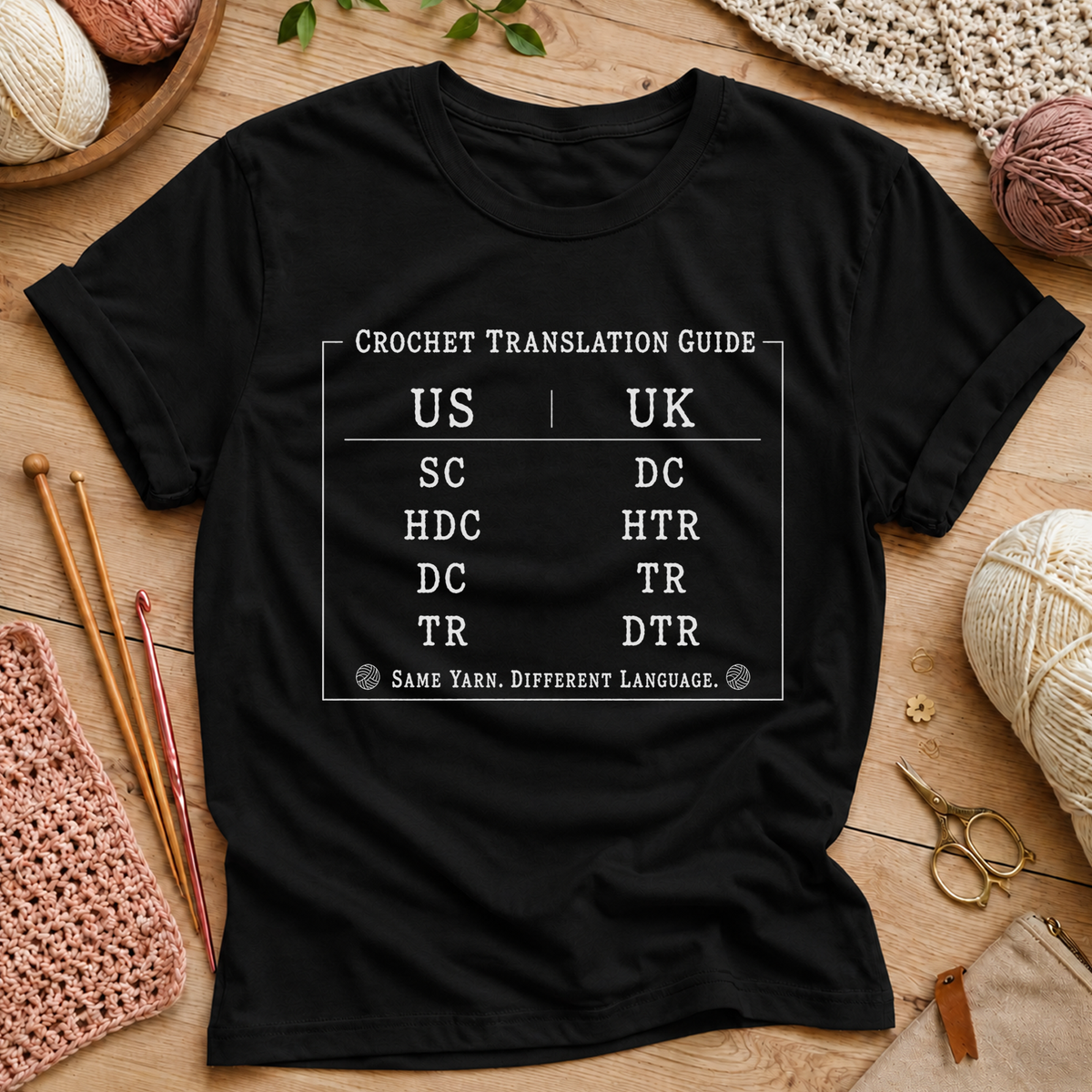 Crochet Translation Guide T‑Shirt
