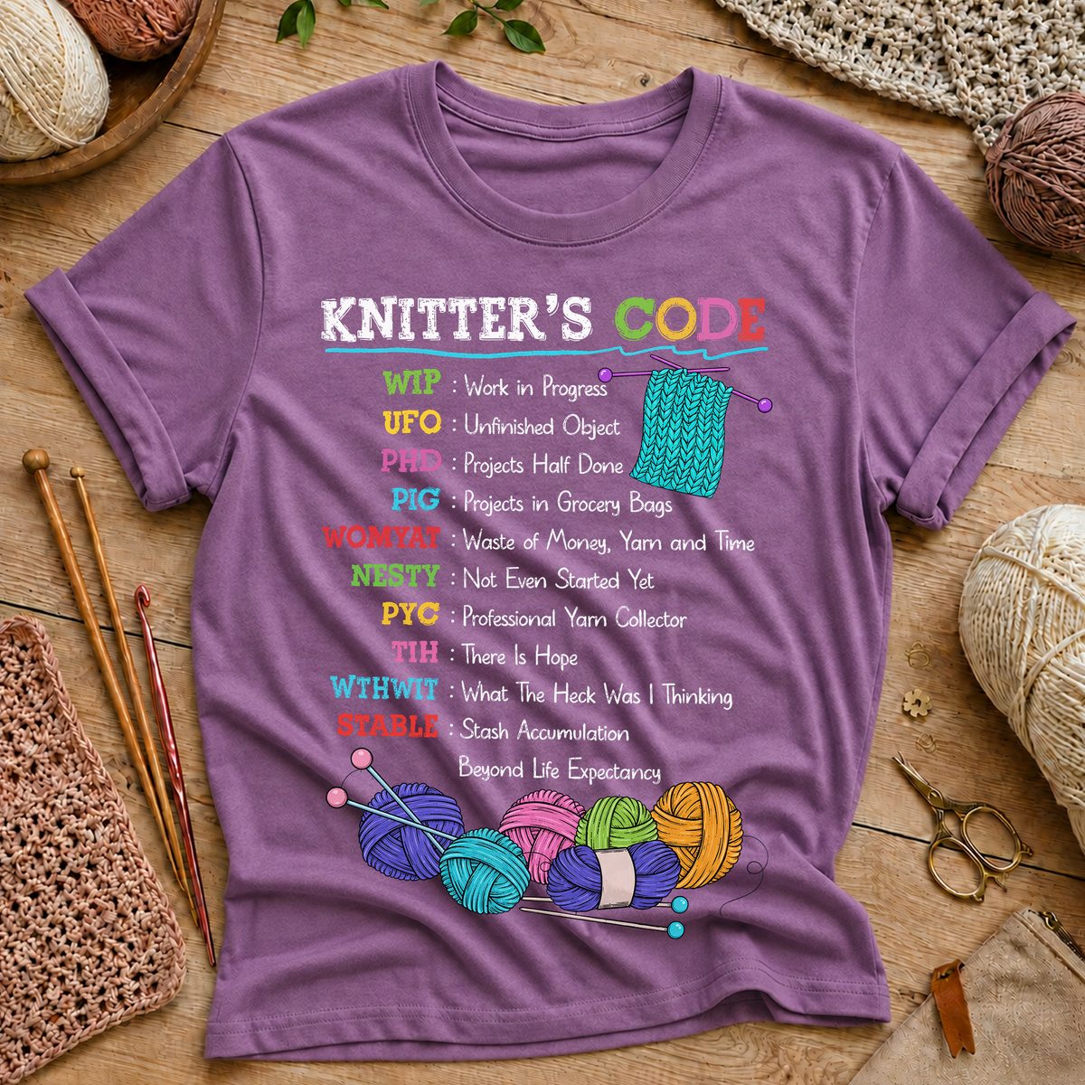 Knitter's Code T-Shirt