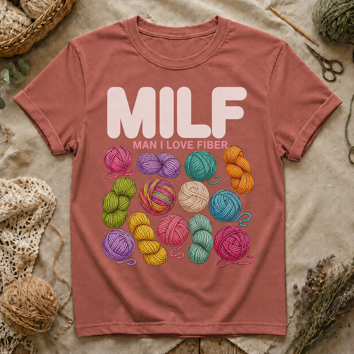 MILF Yarn Lover T‑Shirt