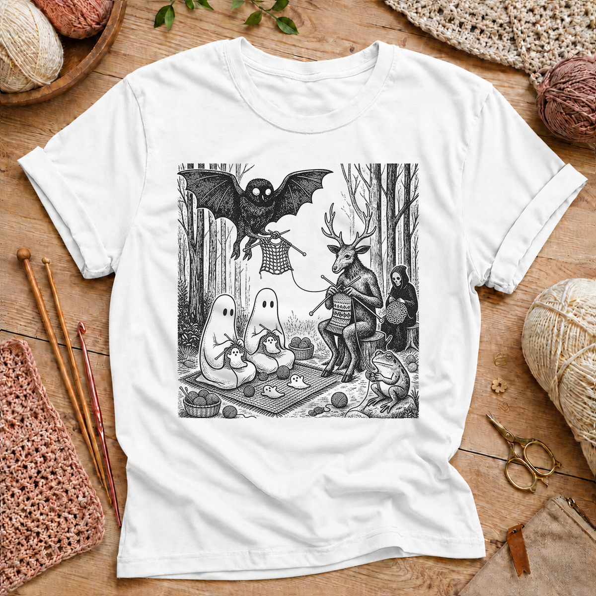 Halloween Picnic Graphic T‑Shirt
