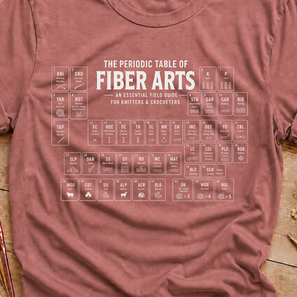 Fiber Arts Periodic Table T‑Shirt