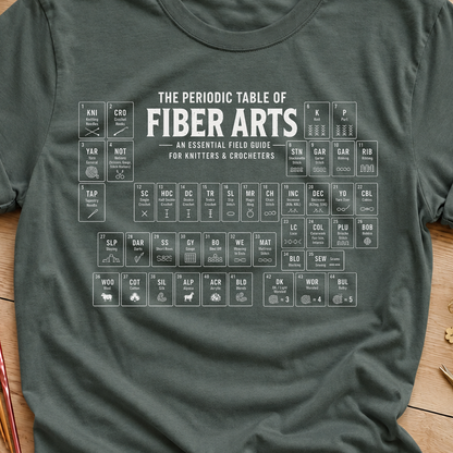 Fiber Arts Periodic Table T‑Shirt