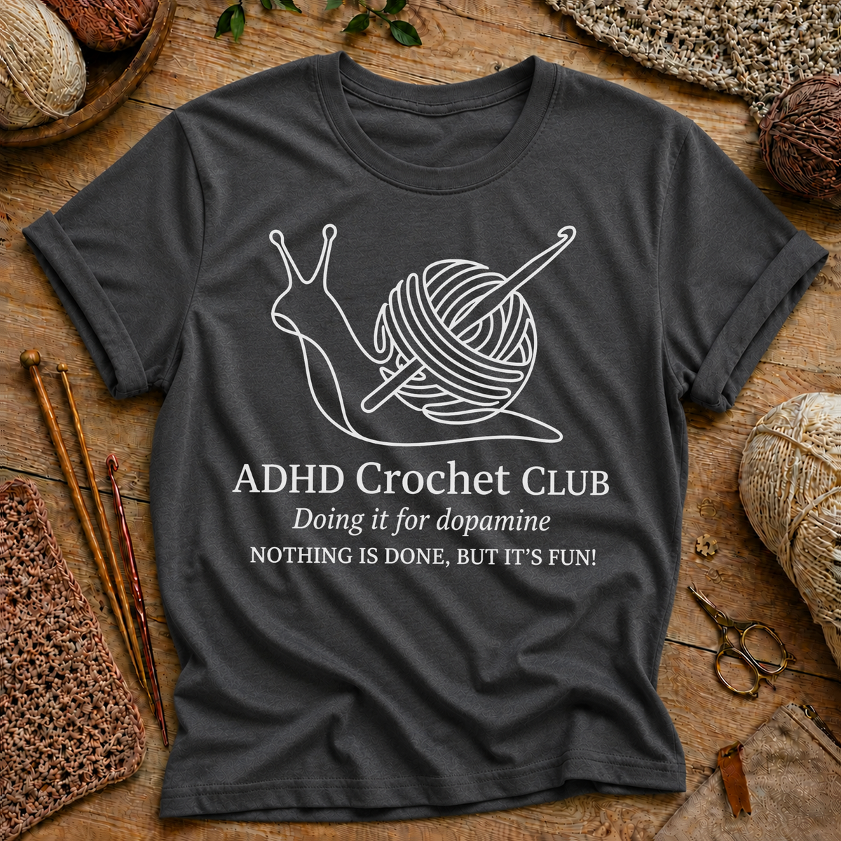 ADHD Crochet Club T‑Shirt