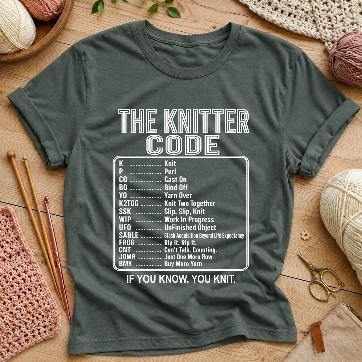 The Knitter Code T‑Shirt