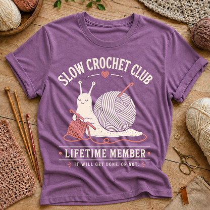 Slow Crochet Club T‑Shirt