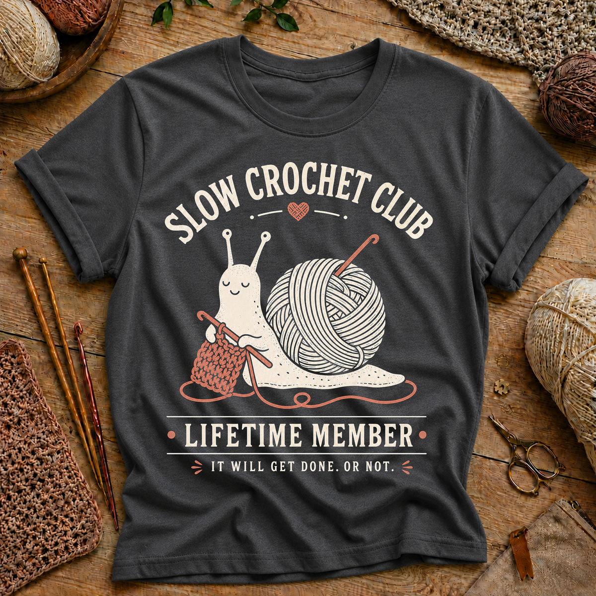 Slow Crochet Club T‑Shirt