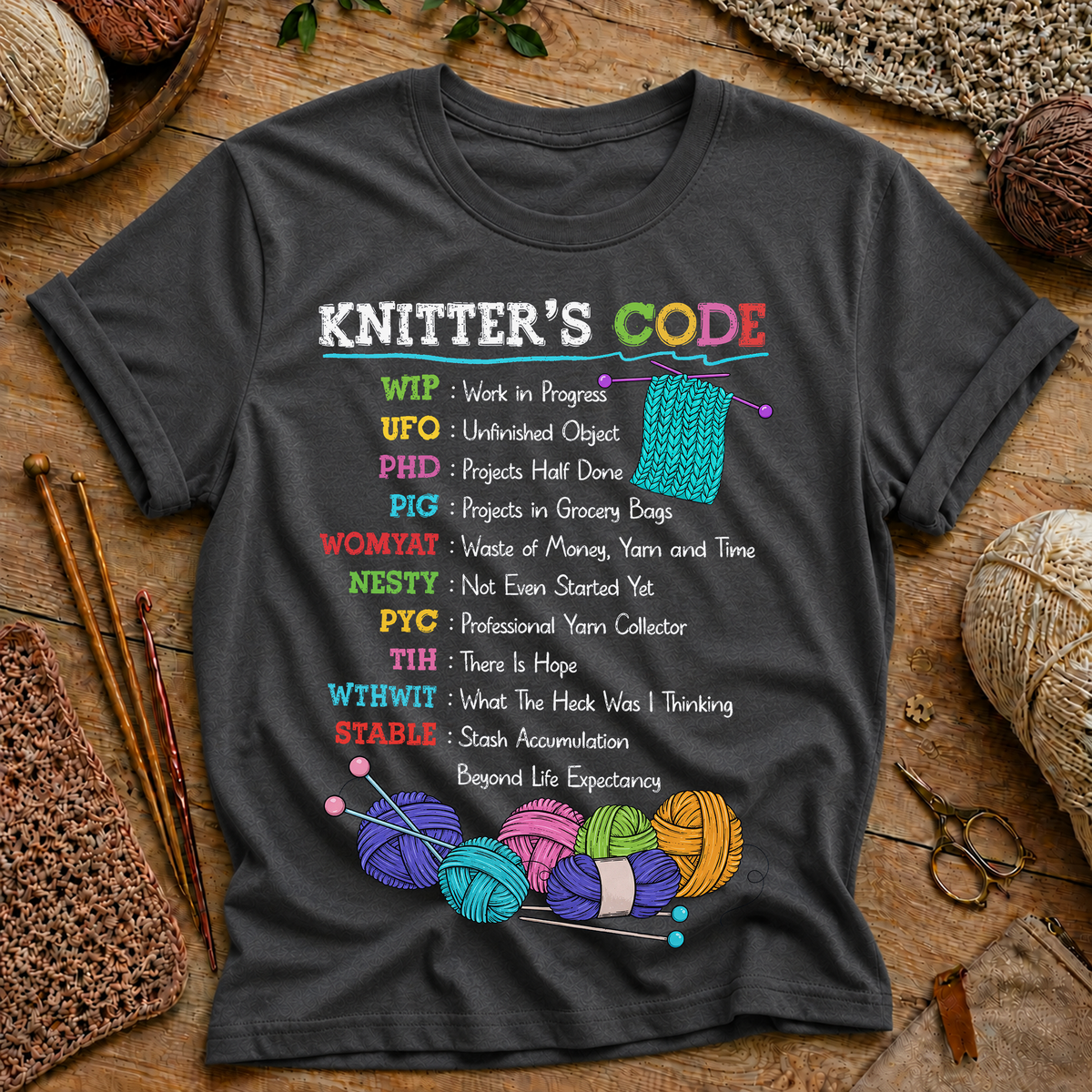 Knitter's Code T-Shirt