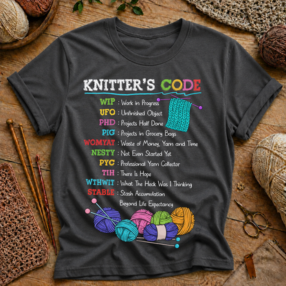 Knitter's Code T-Shirt
