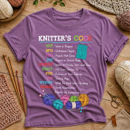 Knitter's Code T-Shirt