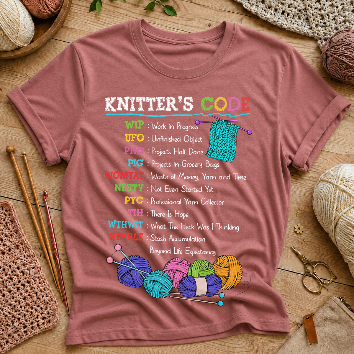 Knitter's Code T-Shirt