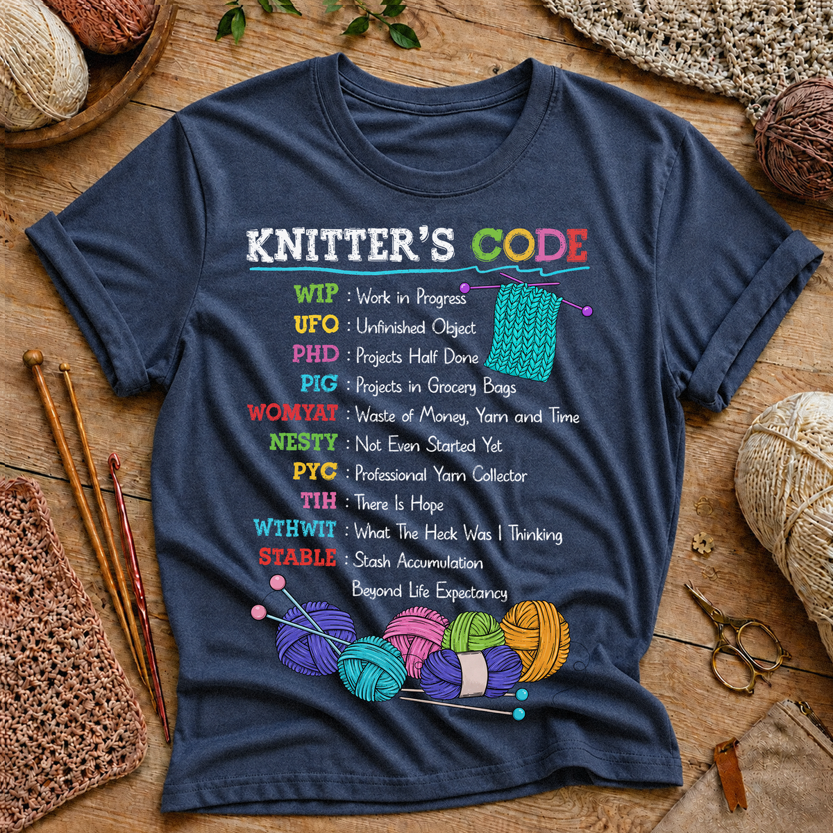 Knitter's Code T-Shirt