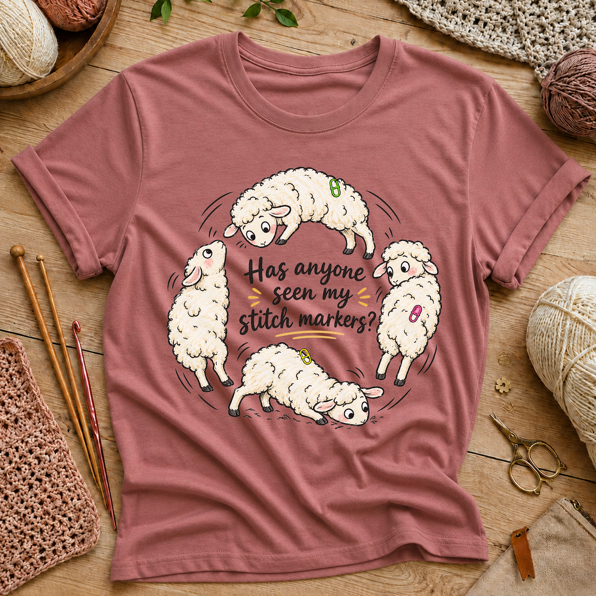 Has anyone seen my stitch markers? T-Shirt