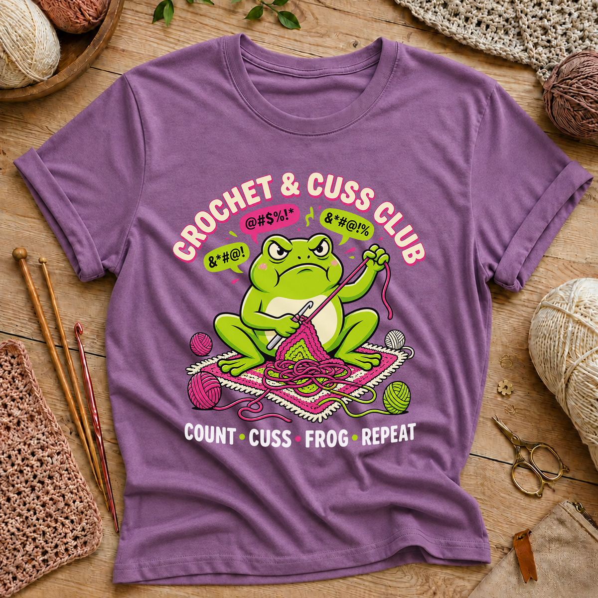 Crochet & Cuss Club T‑Shirt