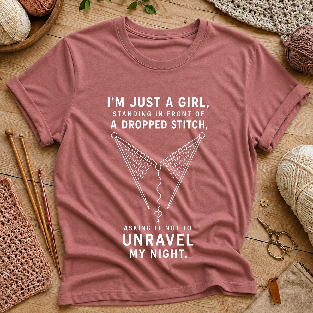 Knitting Humor T‑Shirt
