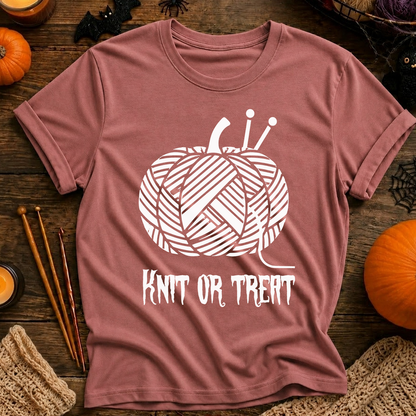 Knit or Treat Halloween T-Shirt