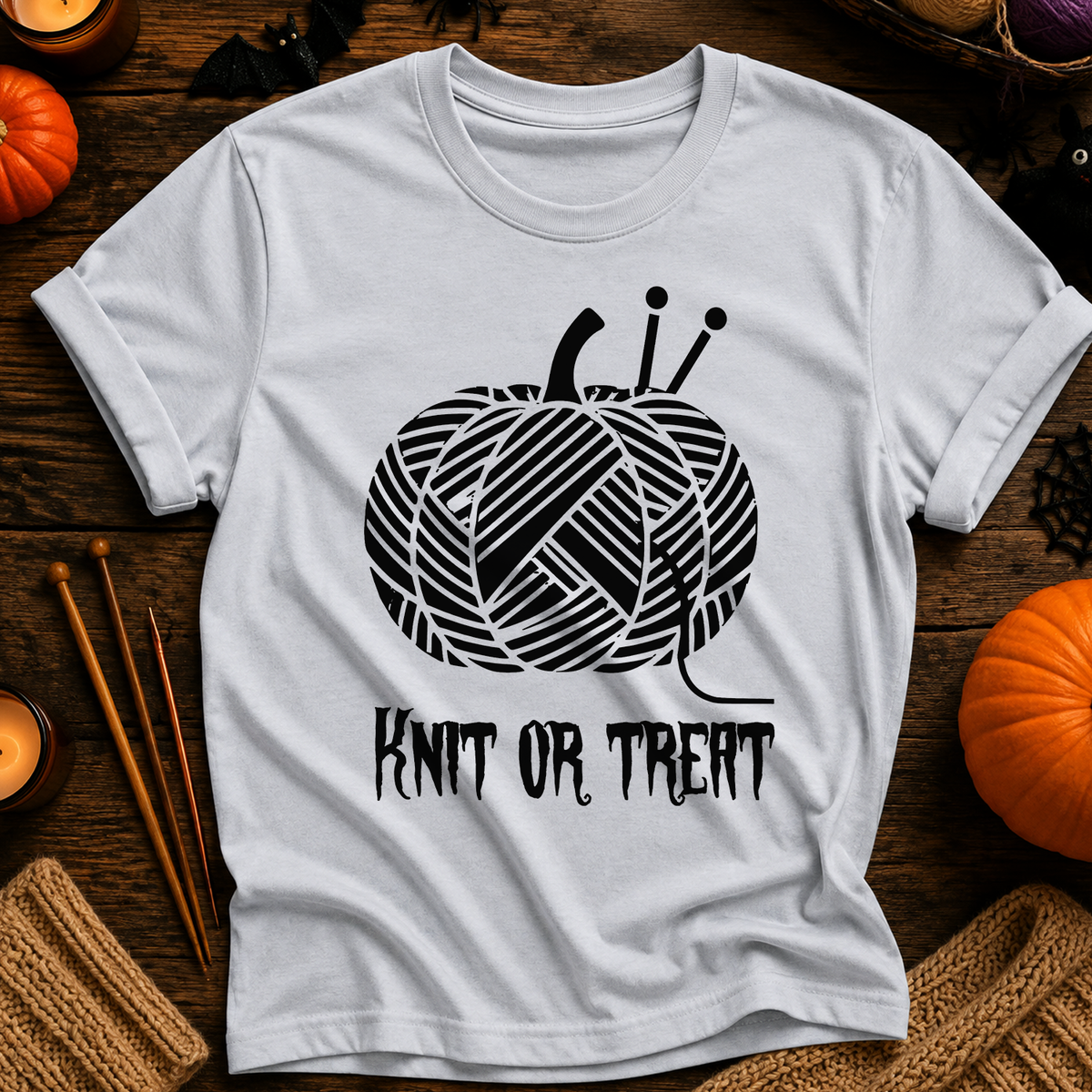 Knit or Treat Halloween T-Shirt
