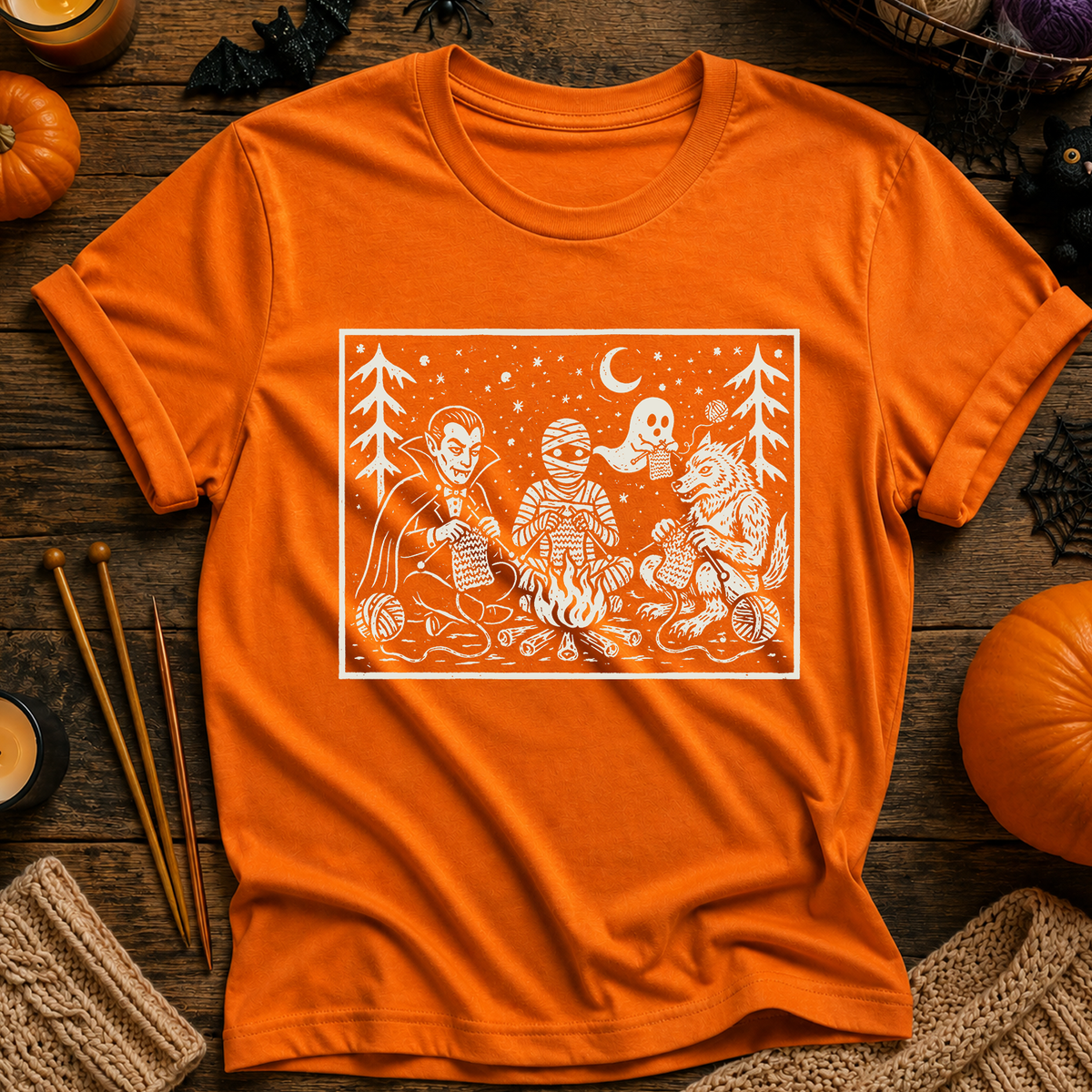 Halloween Campfire Monsters T-Shirt