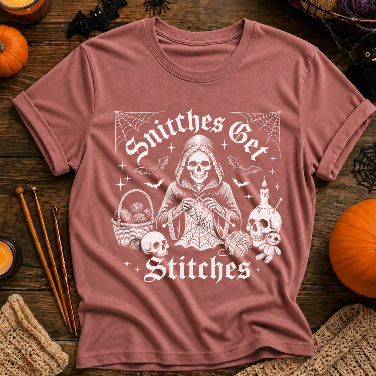 Snitches get Stitches T-Shirt