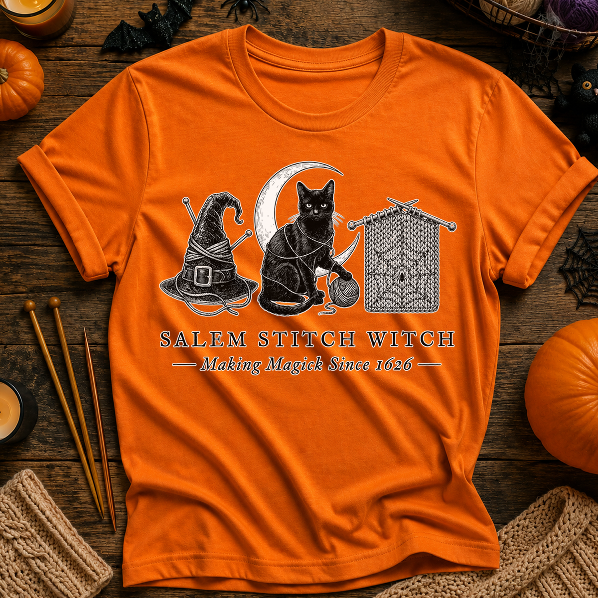 Salem Stitch Witch: Making Magick Since 1626 T-Shirt
