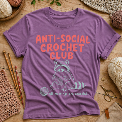 Anti-Social Crochet Club T-Shirt