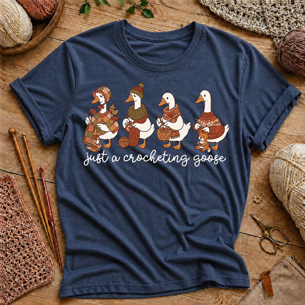 Crocheting Goose T‑Shirt