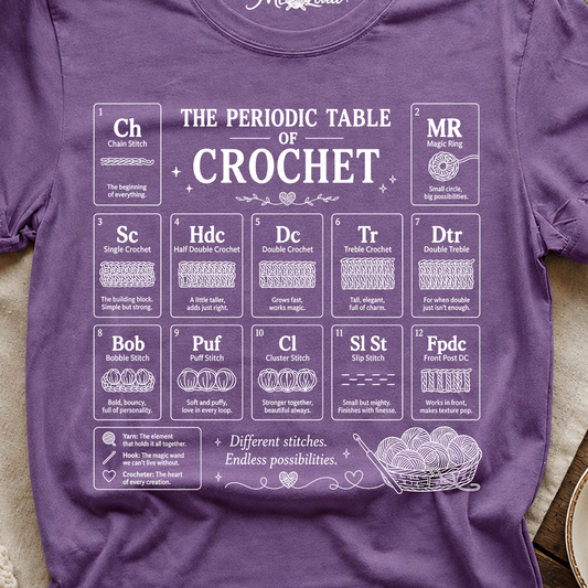 Crochet Periodic Table Tee