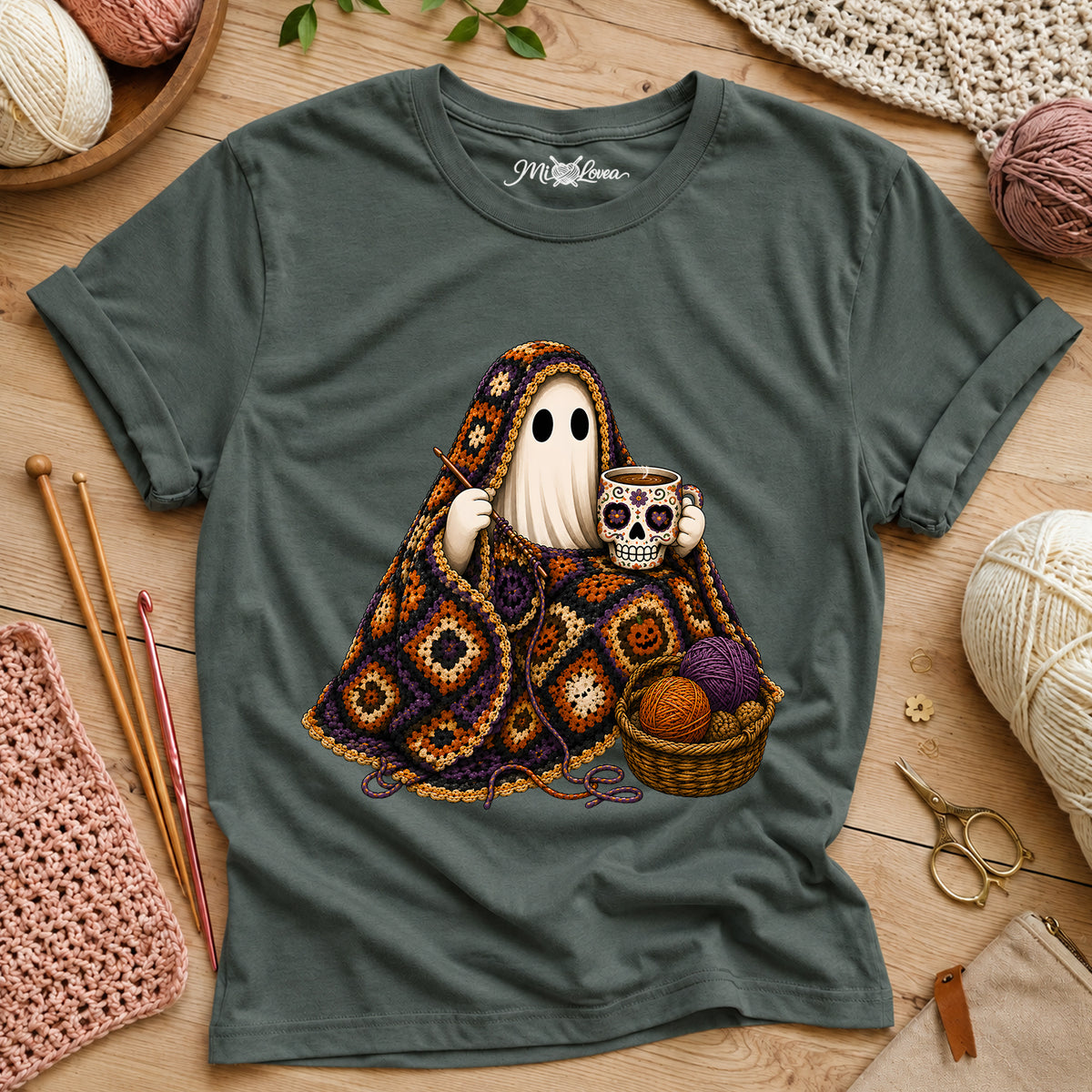 Cozy Halloween Knit Spooky T-Shirt