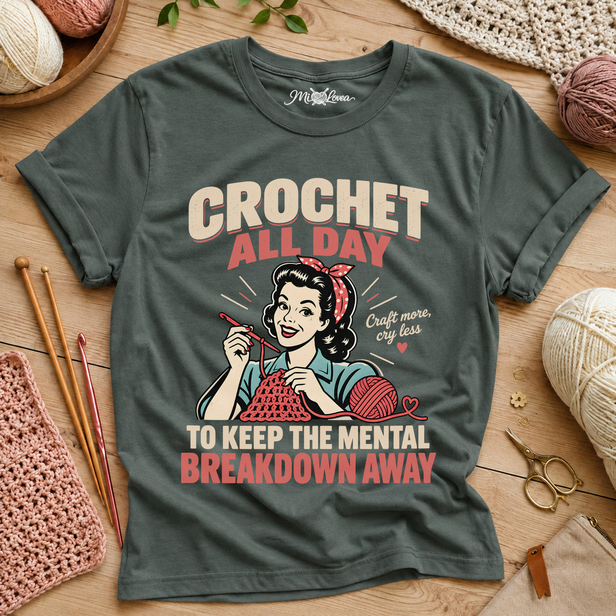 Crochet All Day T‑Shirt