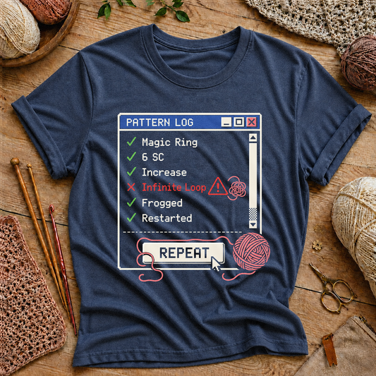 Crochet Pattern Log T-Shirt