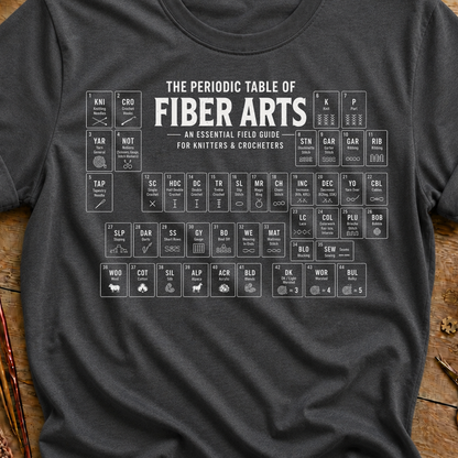 Fiber Arts Periodic Table T‑Shirt